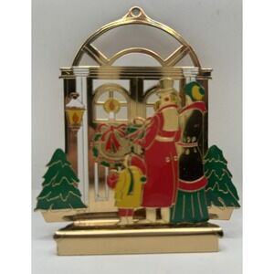 Vintage Christmas Lilikins Gold Carolers House  Lillian Vernon Ornament‎ 3D